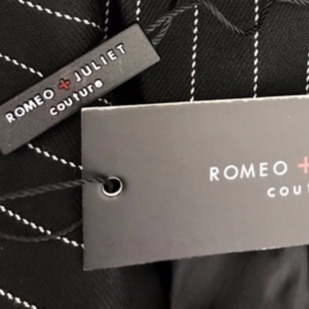 NWT ROMEO JULIET Pinstriped Double Breasted Blazer - Picture 6 of 8